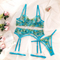 Sexy Erotic See Through Three Piece Woman Underwear Set Wholesale Flower Embroidery Lingerie