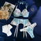 Sexy Ultra-Thin See-Through Underwear Set Wholesale Contrast Color Woman Lingerie