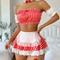Sexy Maid See-Through Bra Set Wholesale Thin Short Skirt Woman Lingerie