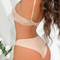 Wholesale Romantic for Women Soft Solid Color French Embroidery Lace Trim Sexy Breathable Ultra-Thin Bra Set Underwear Lingerie