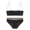 French Solid Color Ultra-Thin Strapless Smooth Seamless One-Shoulder Bra Set Sexy Underwear Lingerie