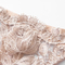 Wholesale Apricot Bandage See-Through Underwear Set for Woman Sexy Flower Embroidery Lingerie