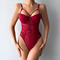 Wholesale Solid Color See-Through Mesh Underwear Set Sexy Exotic One Piece Woman Lingerie
