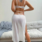 Sexy See-Through Mesh Woman Bra Panty Set Hot Selling Long Skirt Lingerie