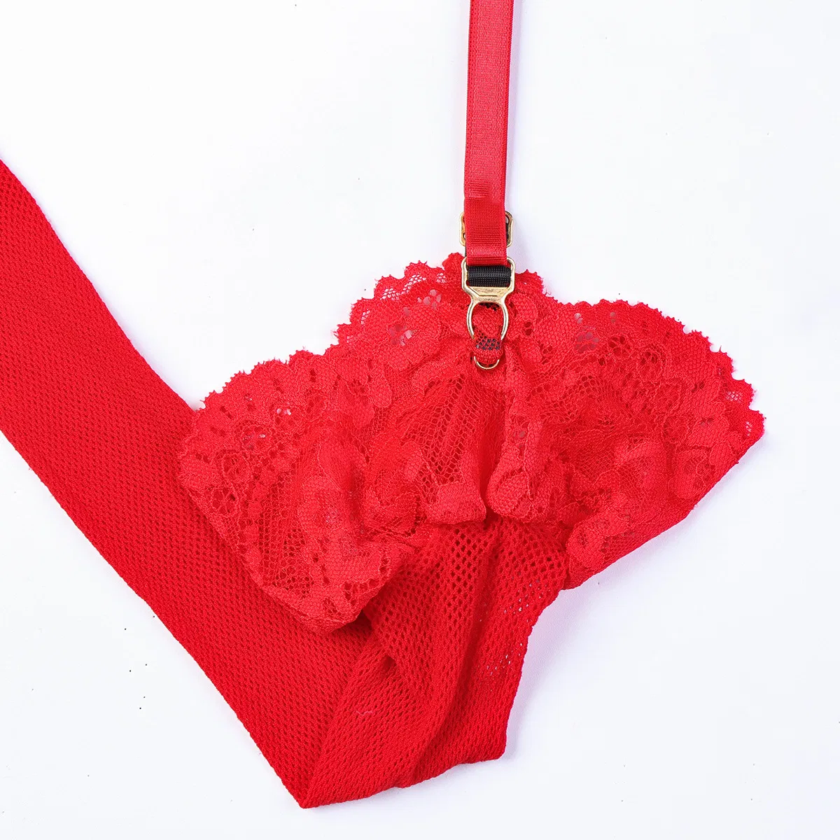 Wholesale Hollow out One Piece Underwear Set for Woman Sexy Embroidery Transparent Lingerie