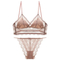 Wholesale Underwear French U-Shaped Triangular Cup Lace Ultra-Thin Romantic for Women Soft Sexy Bra Set Lingerie