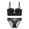 New French Style U-Shaped Embroidery Lace Seduction for Women Soft Bra Breathable Ultra-Thin Set Sexy Underwear Lingerie