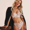 Wholesale Transparent Seduction See-Through Lace for Women Soft Bra U-Shaped Breathable Ultra-Thin Set Sexy Underwear Lingerie