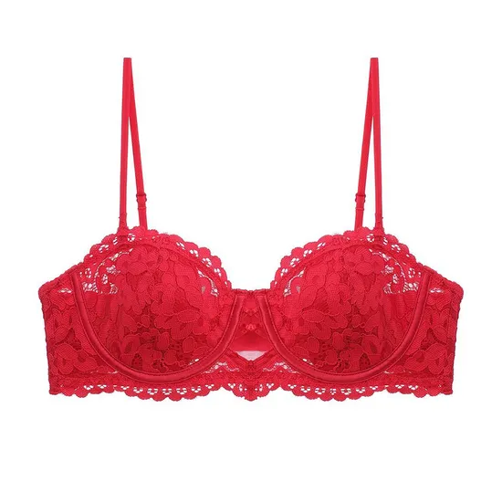 Hot Sell Sexy Embroidered Ultra-Thin Set for Women French Lace Soft Bra Underwear Lingerie