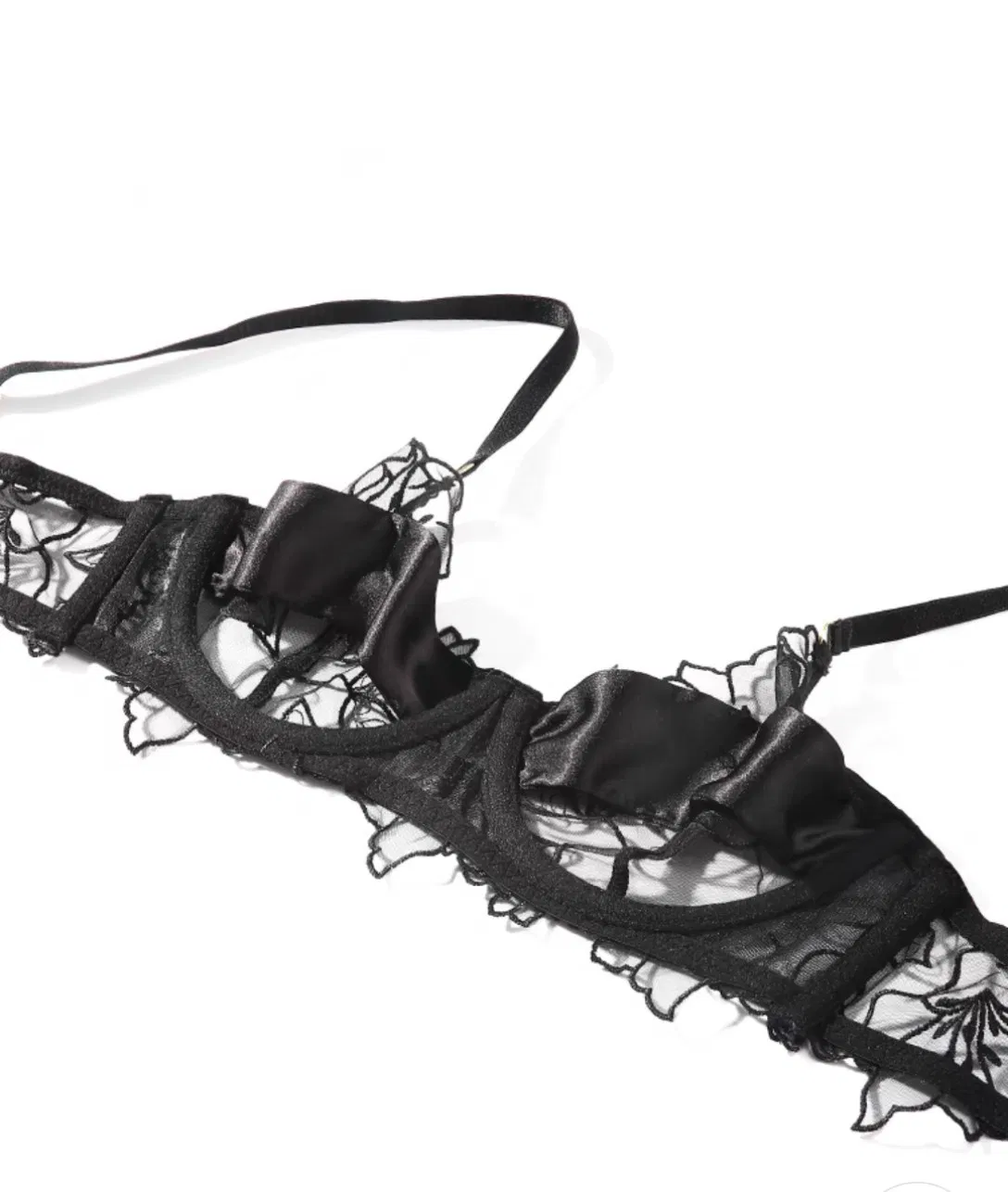 2025 Wholesale Romantic for Women French Ultra-Thin Set Embroidered Lace Sexy Bra Lingerie