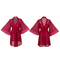 Sexy See-Through Chiffon Mesh Woman's Sleepwear Wholesale Lace Patchwork Robe