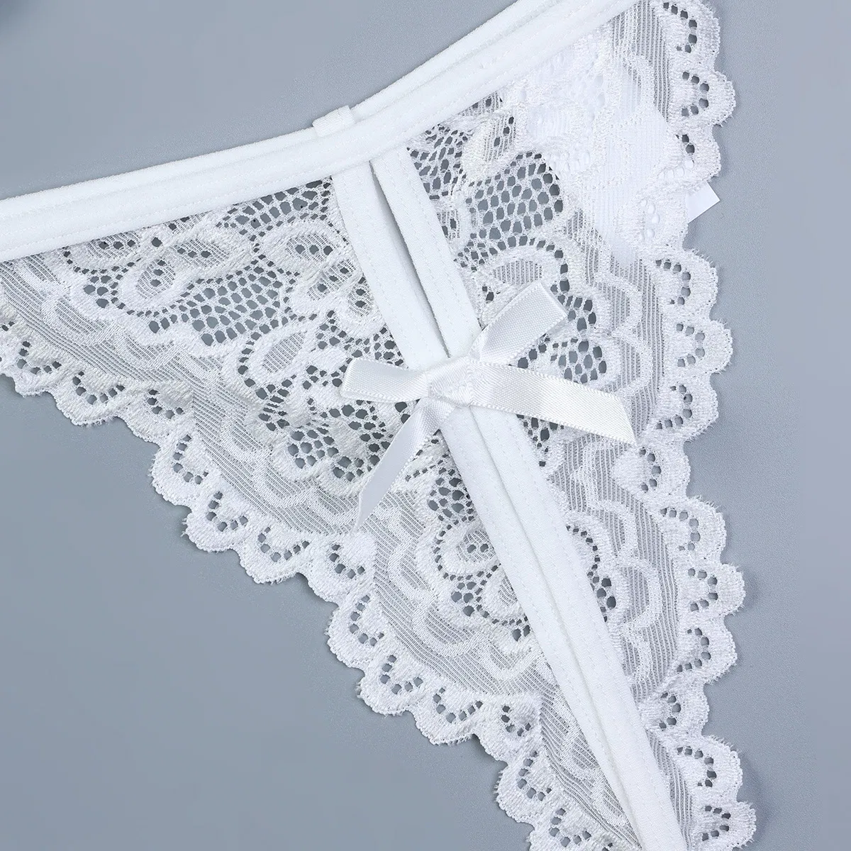 New Style Embroidery Ultra-Thin Underwear Set Sexy Luxury Cross Straps Women's Lingerie