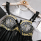 New Arrival Erotic Transparent Bra and Panty Set Sexy Long Dress Embroidered Lingerie