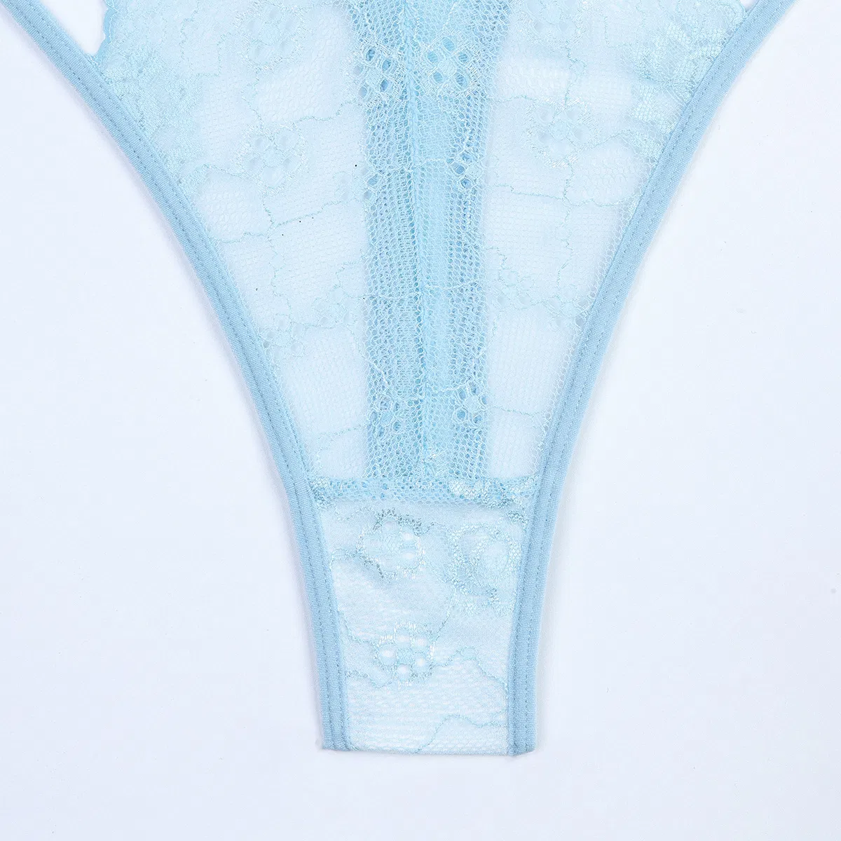 Wholesale V-Neck Hanging Neck One Piece Underwear Set Sexy Thin Embroidered Lace Lingerie
