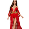 Wholesale Deep-V See Through Mesh Underwear Set Sexy Long Skirt Woman Halloween Lingerie