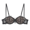Wholesale Transparent Eyelash Lace Gathering Breathable for Women Soft Bra Breathable Ultra-Thin Set Sexy Underwear Lingerie