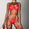 Wholesale Luxury Diamond Shiny Underwear Set for Woman Sexy See-Through Lingerie