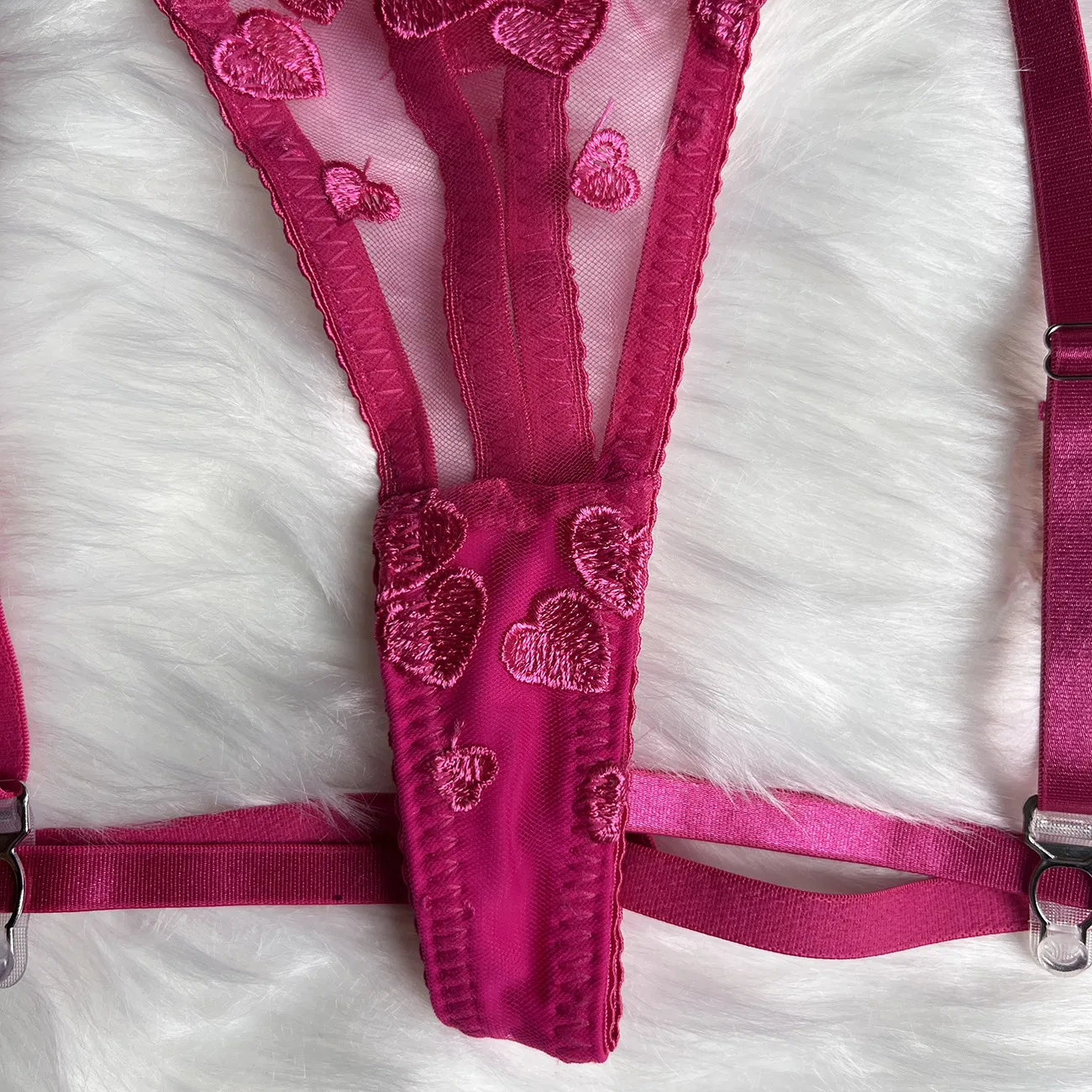 Wholesale See-Through Embroidery Lace Underwear Set for Woman Sexy Ultral-Thin Mesh Lingerie