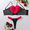 Wholesale 3D Heart Transparent Underwear for Woman New Fashion Ultra-Thin Lingerie