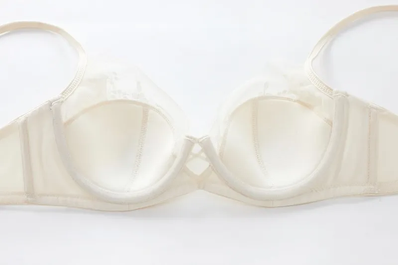 2025 Wholesale Hot Sell Woman Ultra-Thin Embroidery Lace Trim Sexy Breathable Soft Bra Set Underwear Sexy Lingerie