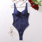 Sexy Cowboy Color Suspender Lingerie Set Hot Shaping Slimming Woman Bodysuit