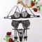 Best Selling Utral-Thin Embroidery Underwear Set Sexy See-Through Woman Lingerie