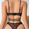 Sexy Embroidery Hollow out One-Piece Lingerie Set Wholesale Perspective Woman Bodysuit