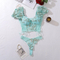 Sexy Perspective Floral Embroidery Bra Panty Sets Wholesale Bubble Sleeve Top Lingerie