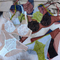 Retro Contrast Color Ultra Thin Breathable Small Floral Two Piece Set Women Sexy Lingerie