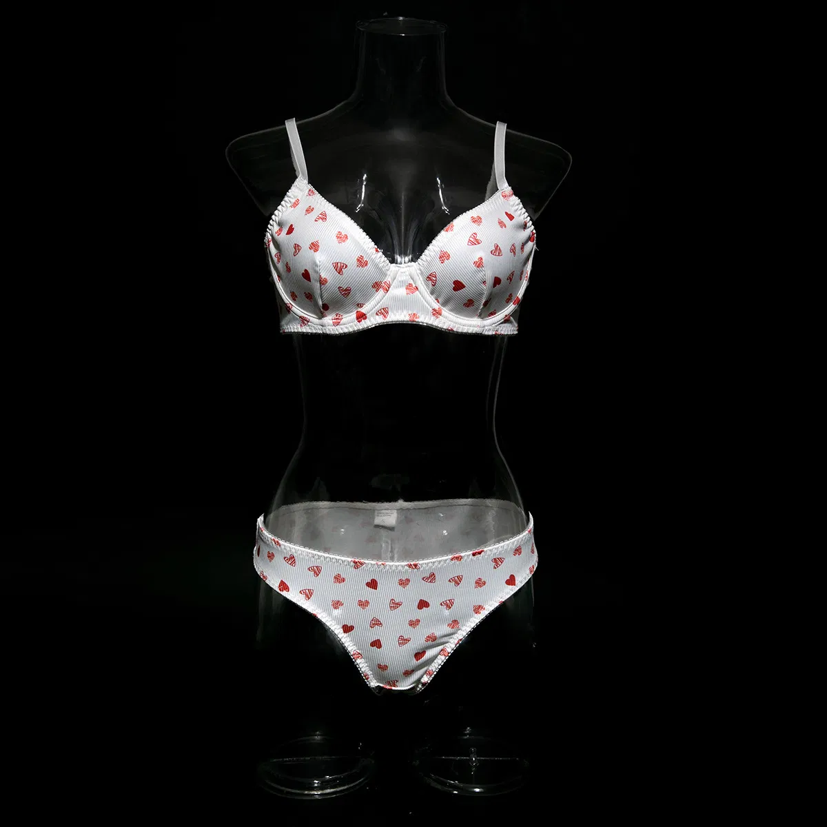 Sexy Ultra-Thin Transparent Mesh 2 PCS Bra and Panty Set New Style Wholesale Woman's Lingerie