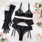 Wholesale Erotic Polka DOT See-Through Mesh Underwear Set Sexy Breathable Thin Lingerie