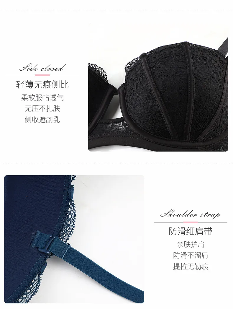 Hot Sales Ladies Push-up Bra &amp; Brief Sets Wholesale Sexy Lace Thongs Underwear