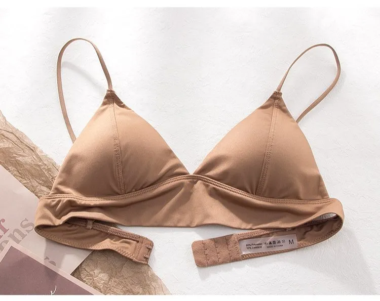 Ladies Summer Sexy Satin Leopard Bra Set Seamless Simple Beautiful Back Underwear