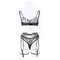 Wholesale See-Through Embroidery Lace Bra Brief Set Sexy Thin Woman Lingerie