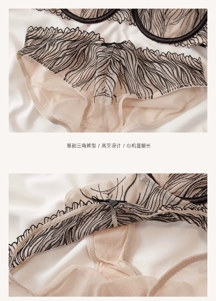Custom Womens Clothing Fashion Embroidery Bra Set Underwear Sexy Supplier Bra Woman Lingerie