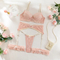 Sexy See-Through Mesh Bra Set New Arrival Factory Embroidery Woman Lingerie