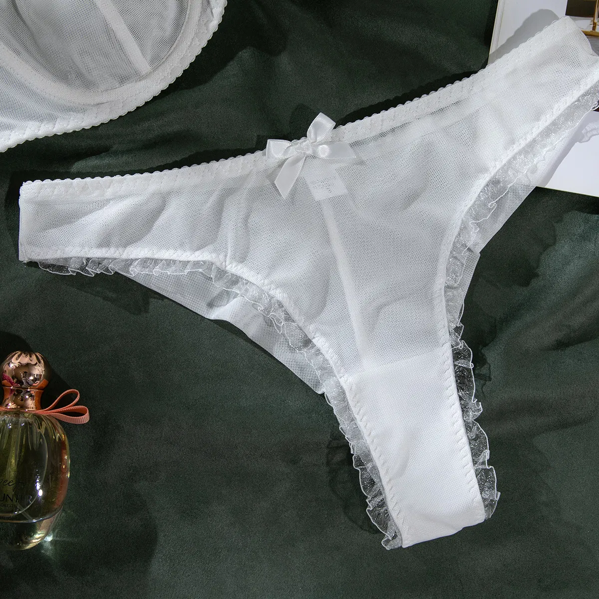 Wholesale See-Through Mesh Underwear Set Sexy Plus Size Woman's Lingerie