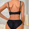 Wholesale New Style French Eyelash Lace Breathable Ultra-Thin Gathering Bra Set Underwear Sexy Lingerie