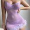 Wholesale Metal Chain Sling Design Underwear Set Sexy Perspective Mesh Woman Lingerie