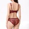 New Style French Transparent Embroidery Lace Trim Breathable Ultra-Thin for Women Soft Bra Underwear Sexy Lingerie Set