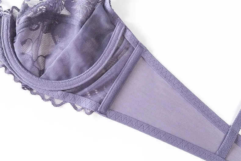 Hot Sell French Ultra-Thin Transparent Lace Bra Set Underwear Lingerie