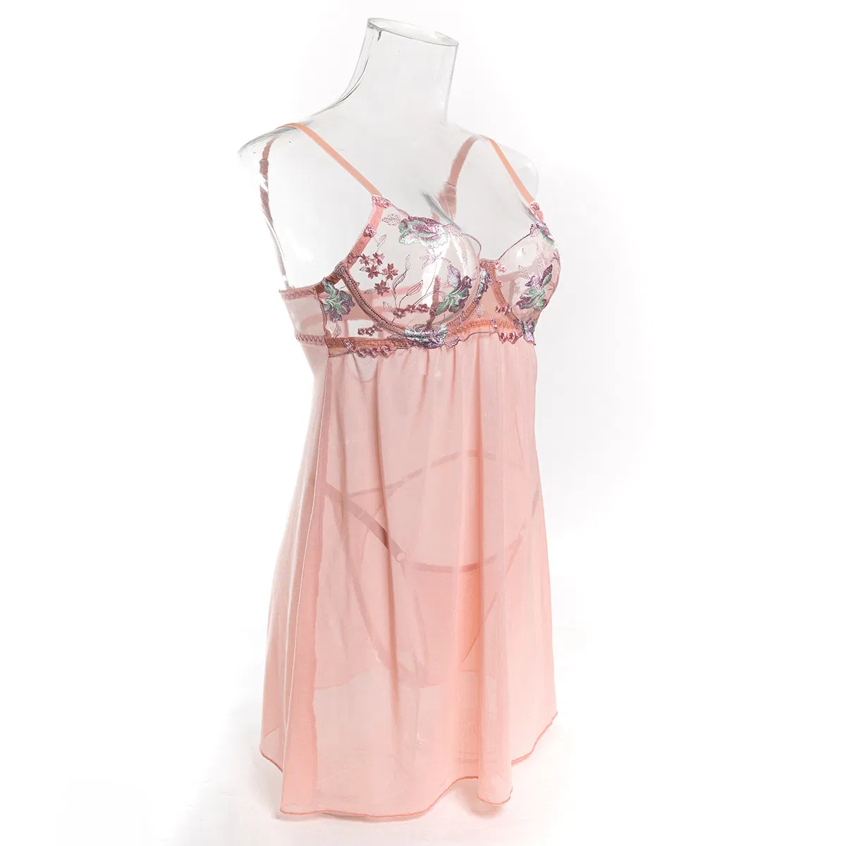 Sexy Ultra-Thin See-Through Bra and Panty Set New Embroidery Two-Piece Lingerie