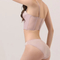 French Solid Color Satin Embroidery Lace Trim Sexy Breathable Patchwork Vest Gathering Bra Underwear Set Sexy Lingerie