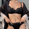 Hot Sell French Embroidery Lace Trim Breathable Ultra-Thin Seduction for Women Bra Set Underwear Sexy Lingerie