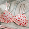 Sexy See-Through Women Bra Set with Embroidery New Red Heart Pattern Lingerie Set