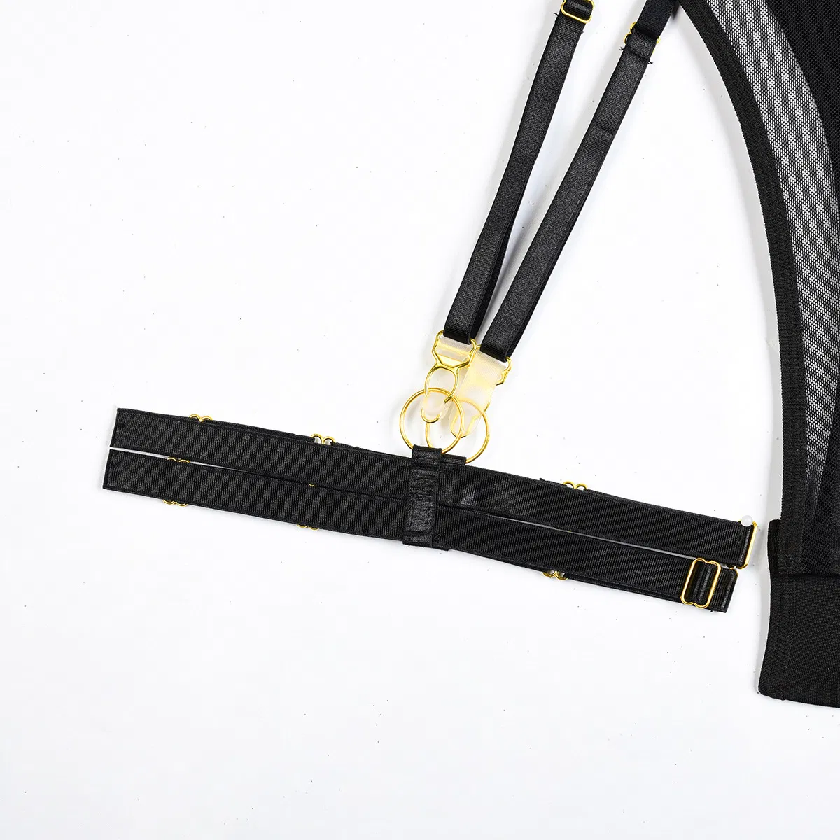 Wholesale Ultral-Thin See-Through Mesh Underwear Set Sexy Bondage One Piece Woman Lingerie