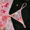 New Arrival Floral Print See-Through Bra and Panty Set Sexy Ultral-Thin Embroidery Lingerie