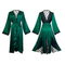 Wholesale Lace Satin Sleepwear Sexy Mesh Embroidery Patchwork Transparent Women's Robe