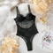 Wholesale Embroidery Lace One-Piece Underwear Set Sexy Deep V Backless Woman Lingerie
