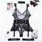 Wholesale Deep-V Transparent One Piece Underwear Set Sexy Polka-DOT Embroidery Lingerie